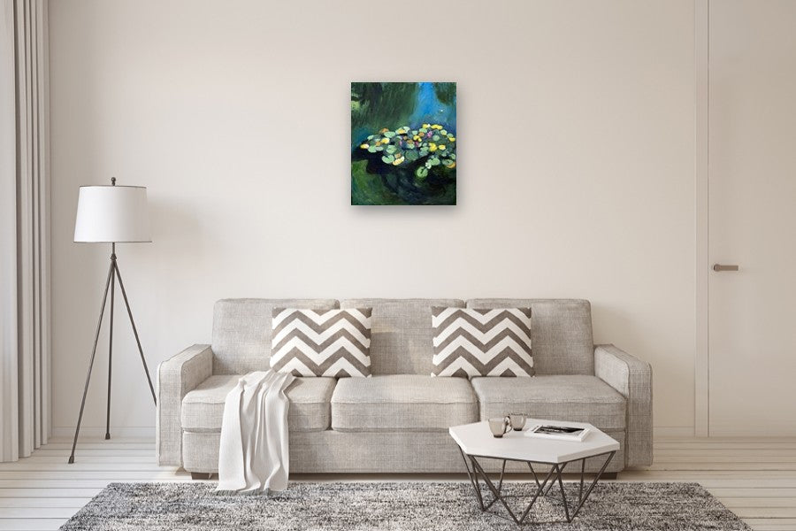 Water, Plants and Sunlight II by David Kihlberg |  In Room View of Artwork 