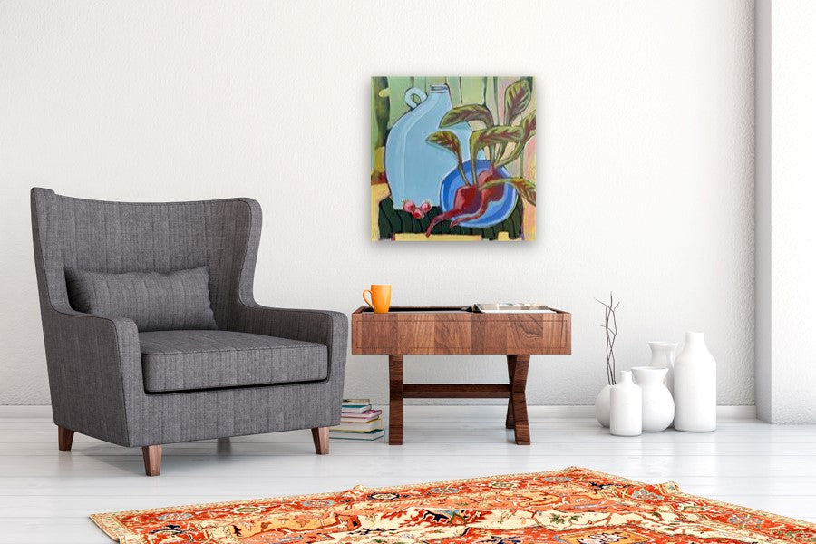 A Walk in the Garden by Peg Belcastro |  In Room View of Artwork 