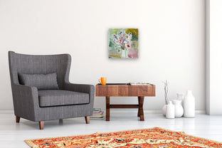 Flowers in a Vase by Robert Hofherr |  In Room View of Artwork 