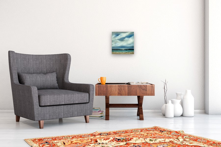 Blue Horizon by Mandy Main |  In Room View of Artwork 