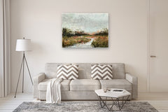 Original art for sale at UGallery.com | Landscape's Reminder by Ronda Waiksnis | $2,750 | oil painting | 36' h x 48' w | thumbnail 5