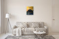 Original art for sale at UGallery.com | Sunrise on Black Mountain by Mena Malgavkar | $920 | mixed media artwork | 25' h x 20' w | thumbnail 5