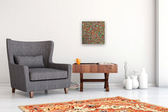 Original art for sale at UGallery.com | Squaresville by Terri Bell | $600 | acrylic painting | 16' h x 16' w | thumbnail 5