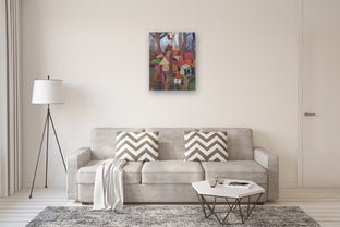 Wooded Village by Robert Hofherr |  In Room View of Artwork 