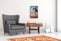 Original art for sale at UGallery.com | Whisper of the Dawn by Evgenia Smirnova | $750 | watercolor painting | 23' h x 15' w | thumbnail 5