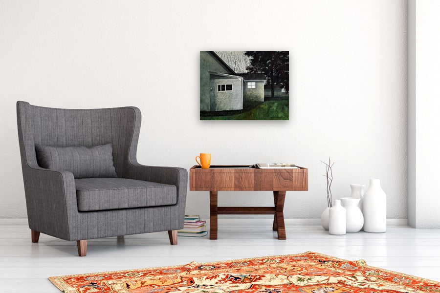 Last Light On by Vic Roschkov |  In Room View of Artwork 