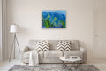 Original art for sale at UGallery.com | Early Morning Blues by Crystal DiPietro | $4,075 | oil painting | 30' h x 40' w | thumbnail 5