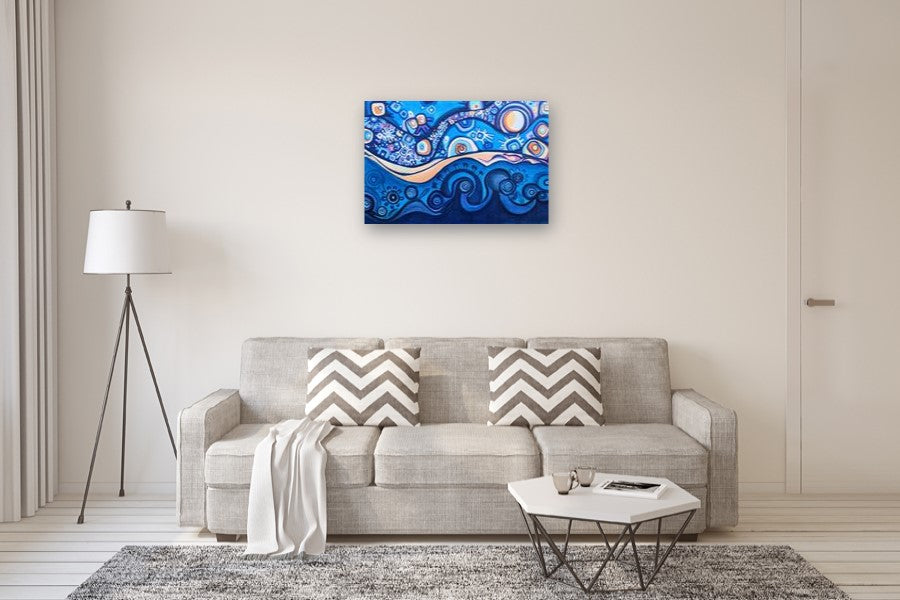 Mystical Twilight by Diana Elena Chelaru |  In Room View of Artwork 