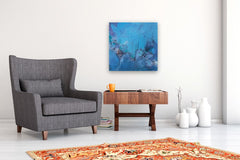 Original art for sale at UGallery.com | Open Waters by Dorothy Gaziano | $1,200 | acrylic painting | 24' h x 24' w | thumbnail 5