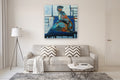 Original art for sale at UGallery.com | Looking Out #2 by Gail Ragains | $4,800 | acrylic painting | 48' h x 48' w | thumbnail 5