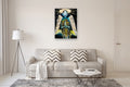 Original art for sale at UGallery.com | Vibrant and Checkered by Scott Dykema | $2,900 | mixed media artwork | 40' h x 30' w | thumbnail 5