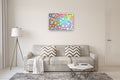 Original art for sale at UGallery.com | Smiling Faces by Natasha Tayles | $900 | acrylic painting | 24' h x 36' w | thumbnail 5