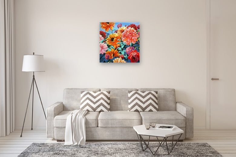 Summer Bloom by John Jaster |  In Room View of Artwork 