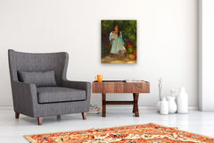 Original art for sale at UGallery.com | Alana with Fan by Sherri Aldawood | $2,050 | oil painting | 24' h x 20' w | thumbnail 5