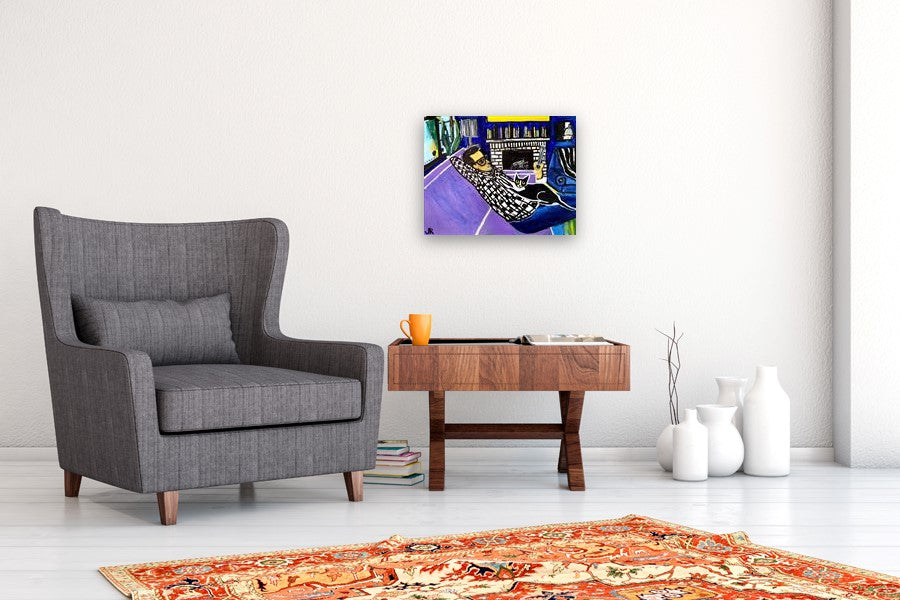 Cat Dad by Jessica JH Roller |  In Room View of Artwork 