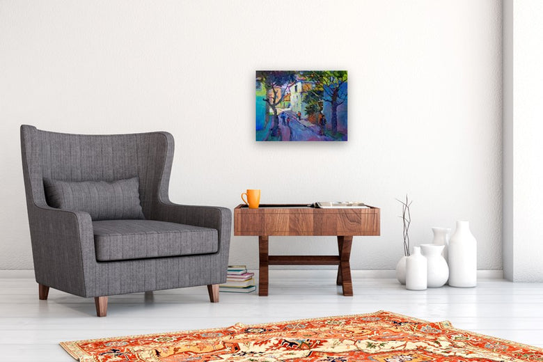 Old Street (Early Evening) by Suren Nersisyan |  In Room View of Artwork 