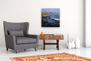 Cayucos Coastline No. 2 by Elizabeth Garat |  In Room View of Artwork 