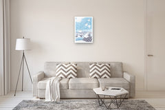 Original art for sale at UGallery.com | Birds in Flight by Javier Ortas | $1,800 | watercolor painting | 27.55' h x 19.68' w | thumbnail 5