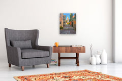 Original art for sale at UGallery.com | The Old Town, Rovinj by Karen d’Angeac Mihm | $950 | oil painting | 20' h x 16' w | thumbnail 5
