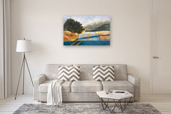 Original art for sale at UGallery.com | The Road by Sally Adams | $4,900 | acrylic painting | 30' h x 48' w | thumbnail 5