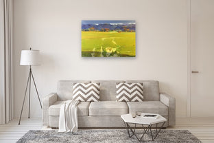 Yellow Harvest by Vahe Yeremyan |  In Room View of Artwork 