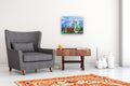Original art for sale at UGallery.com | A Whimsical Tea Party by Andrea Doss | $500 | acrylic painting | 16' h x 20' w | thumbnail 5