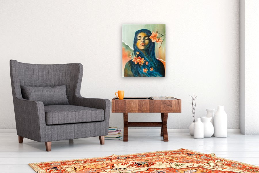 Let There Be a Pause in Between Blooming by Kristina Ingvarsson |  In Room View of Artwork 