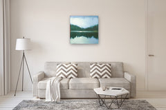 Original art for sale at UGallery.com | Distant Trees by Heidi Hybl | $2,600 | oil painting | 30' h x 30' w | thumbnail 5