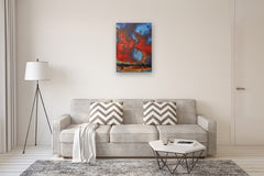 Original art for sale at UGallery.com | Tempest of Passion by Shadi Shokoohi | $4,750 | acrylic painting | 35.43' h x 23.62' w | thumbnail 5