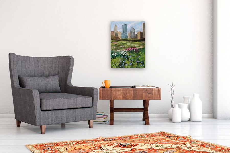 Lurie Garden by Yangzi Xu |  In Room View of Artwork 
