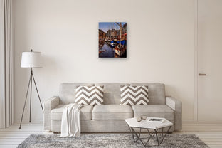 Honfleur Marina by Jonelle Summerfield |  In Room View of Artwork 