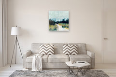 Original art for sale at UGallery.com | Evening Comes by Ronda Waiksnis | $2,200 | oil painting | 30' h x 30' w | thumbnail 5