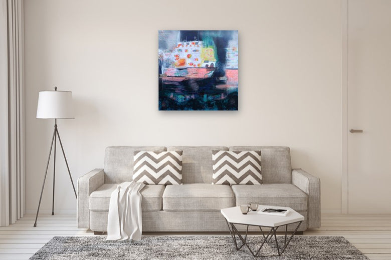 Urban Cruise by Linda McCord |  In Room View of Artwork 