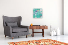 Original art for sale at UGallery.com | Ocean's Jewels by Dorothy Gaziano | $450 | oil painting | 16' h x 16' w | thumbnail 5