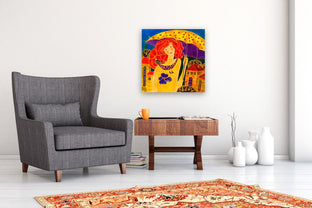 Yellow Umbrella by Yelena Sidorova |  In Room View of Artwork 