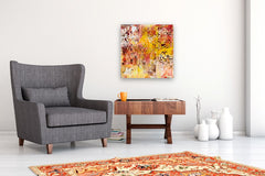Original art for sale at UGallery.com | Hopeful by Maya Henaff | $950 | acrylic painting | 24' h x 24' w | thumbnail 5
