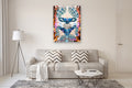 Original art for sale at UGallery.com | Three of Cups by Rachel Srinivasan | $2,700 | oil painting | 48' h x 36' w | thumbnail 5