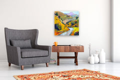 Original art for sale at UGallery.com | Curve in the Road by James Hartman | $1,300 | oil painting | 24' h x 24' w | thumbnail 4