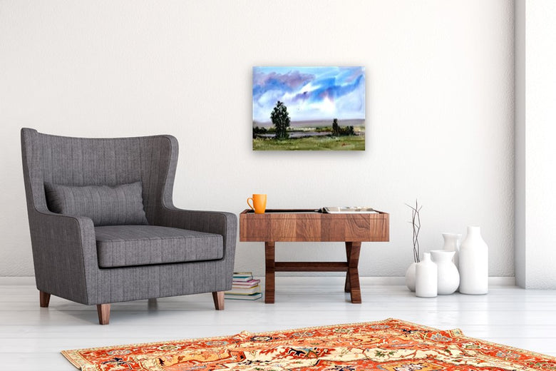 Fishing Weather by Posey Gaines |  In Room View of Artwork 