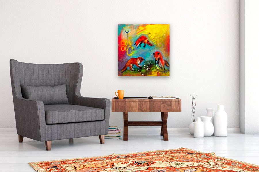 Work or Play? by Miranda Gamel |  In Room View of Artwork 