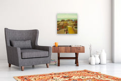 Original art for sale at UGallery.com | The Seasons and the Weather by Rob van Hoek | $1,100 | oil painting | 19.7' h x 19.7' w | thumbnail 5