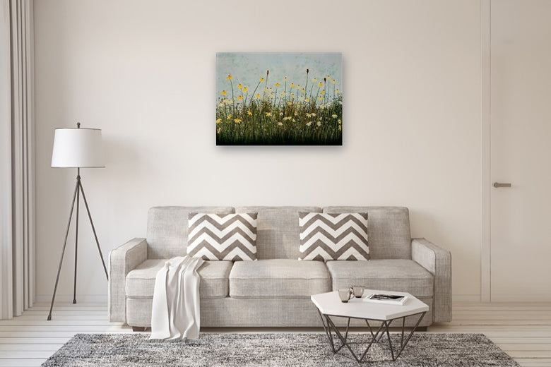 Chamomile by Fernando Garcia |  Side View of Artwork 