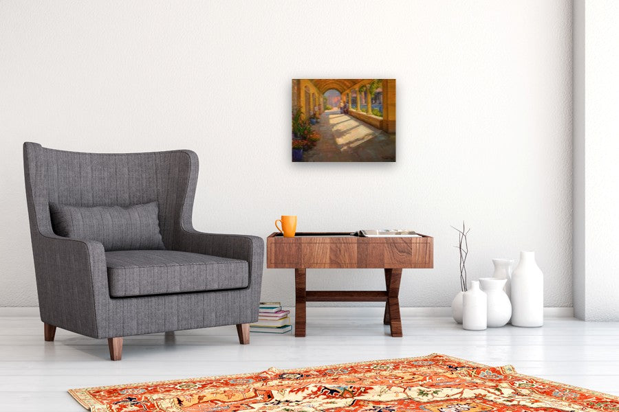 Beneath the Arches by Aruna Rao |  In Room View of Artwork 