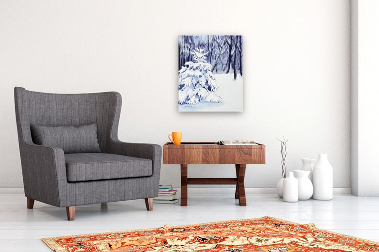 Fresh Snow by JoAnn Golenia |  In Room View of Artwork 