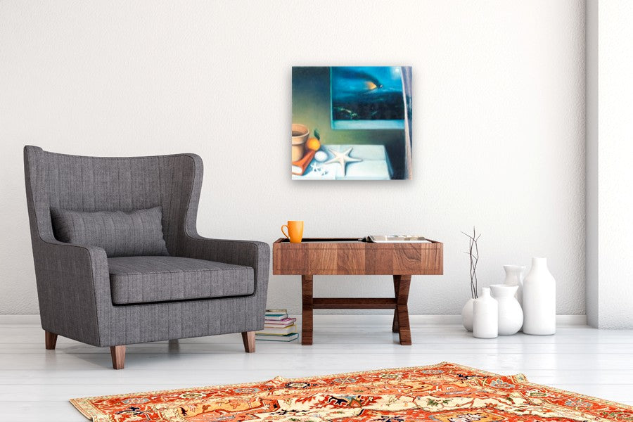 Natura Morta Con Fiori D’Arancio by Tito Rossini |  In Room View of Artwork 