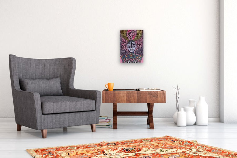 Thinking of You by Sara Rodighiero |  In Room View of Artwork 