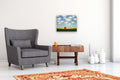 Original art for sale at UGallery.com | Red Barn on the Old Farm by Sharon France | $1,400 | acrylic painting | 16' h x 20' w | thumbnail 5