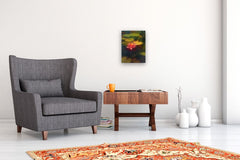 Original art for sale at UGallery.com | Mission Waterlily by Sherri Aldawood | $675 | oil painting | 16' h x 12' w | thumbnail 5