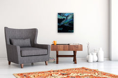Original art for sale at UGallery.com | Beyond the Reef by Linda McCord | $900 | acrylic painting | 20' h x 16' w | thumbnail 5