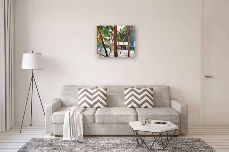 Snowy Rooflines by Robert Hofherr |  In Room View of Artwork 